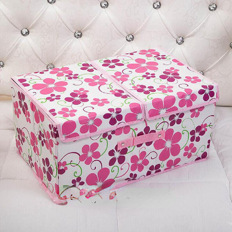 Red Barrel Studio® Folding Double Cover Storage Fabric Box Wayfair Canada